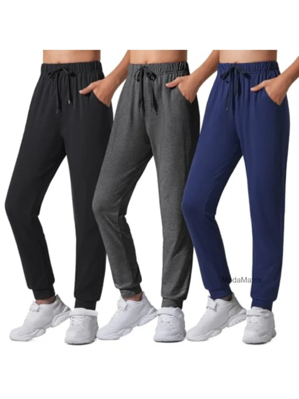 Girls Boys Sweatpants 3 Pack Quick Dry Athletic Joggers Pockets